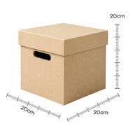 Caixa Organizadora Cx Organ Madeira Mdf Cru 20x20x20cm