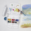 Estojo Tinta Aquarela Pastilha Cotman Winsor & Newton Field Plus com 15 Peças