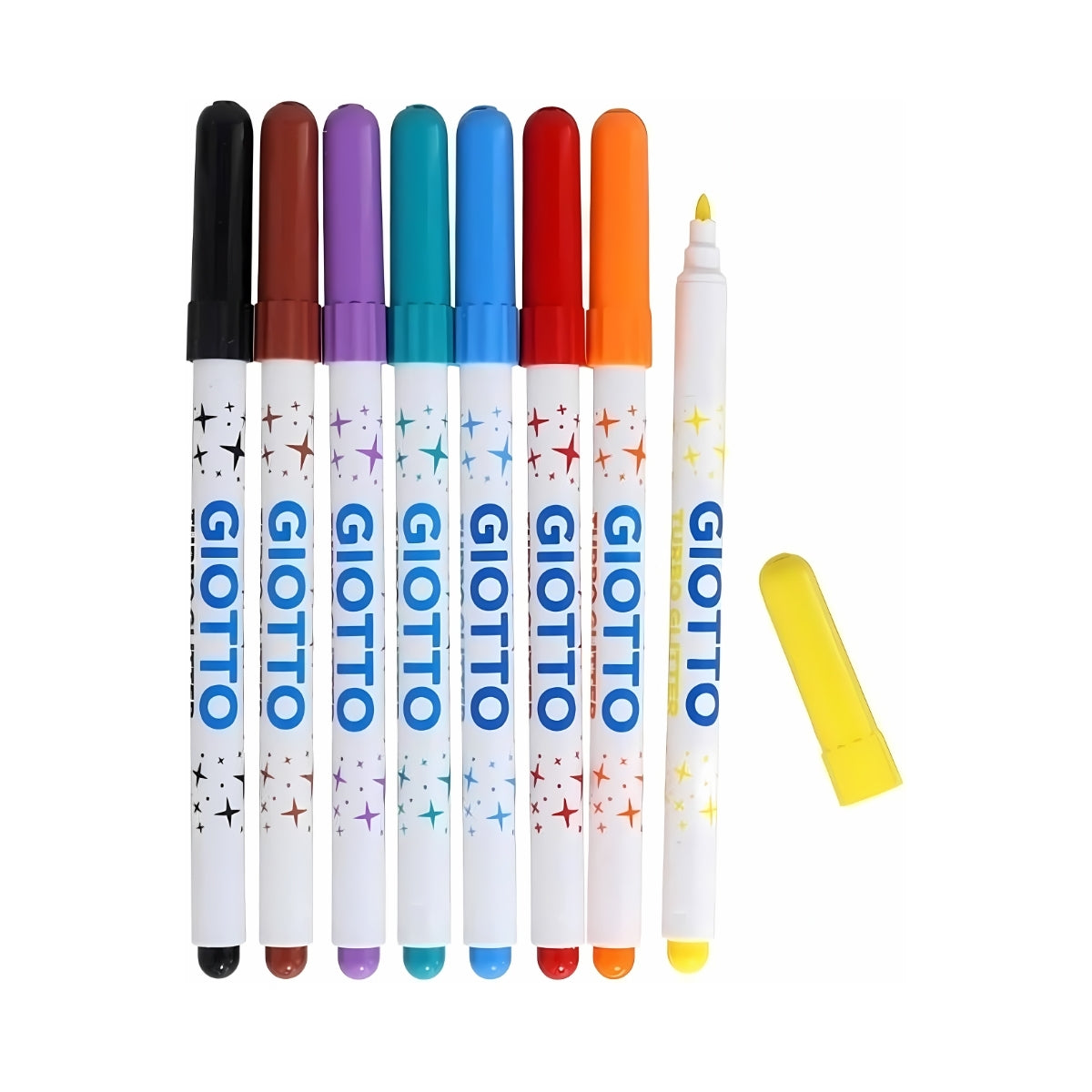 Estojo de Canetinha Giotto Turbo Glitter 8 Cores 425800
