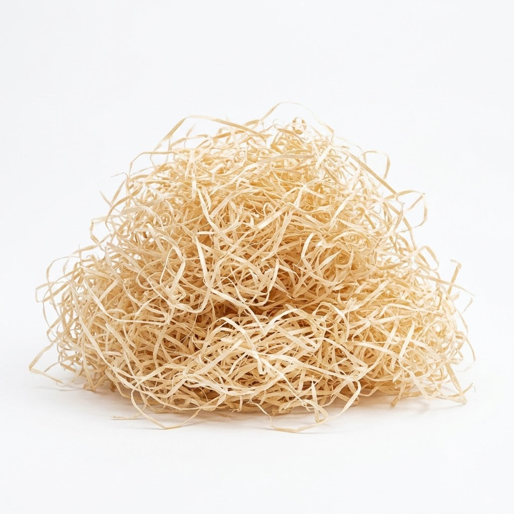 Palha de Madeira Natural Desidratada para Decoração 60g - Desidratado S&R