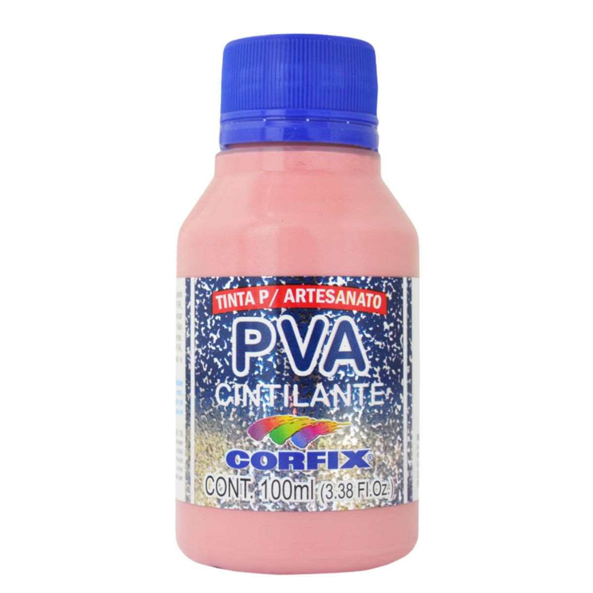 Tinta PVA Para Artesanato Corfix Cintilante 100ml - 16121