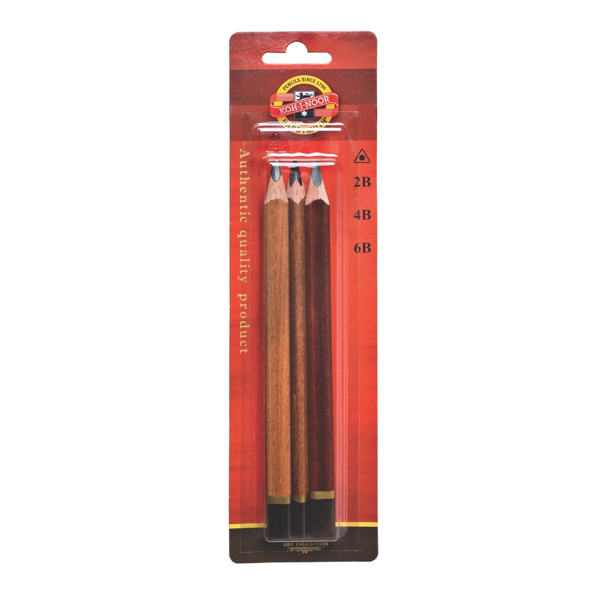 Conjunto Lápis Grafite Jumbo Triograph 2b/4b/6b 3 Unidades - Koh-i-noor - 1833bl