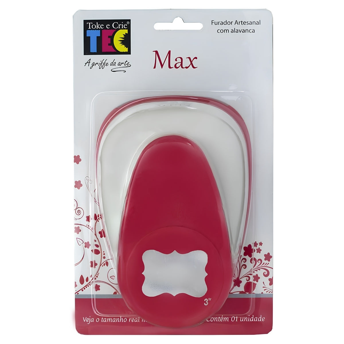 Furador com Alavanca Max Fma066 Tag Classico Toke e Crie