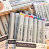 Marcador Artístico Sinoart Tons Secundários com 06 Cores