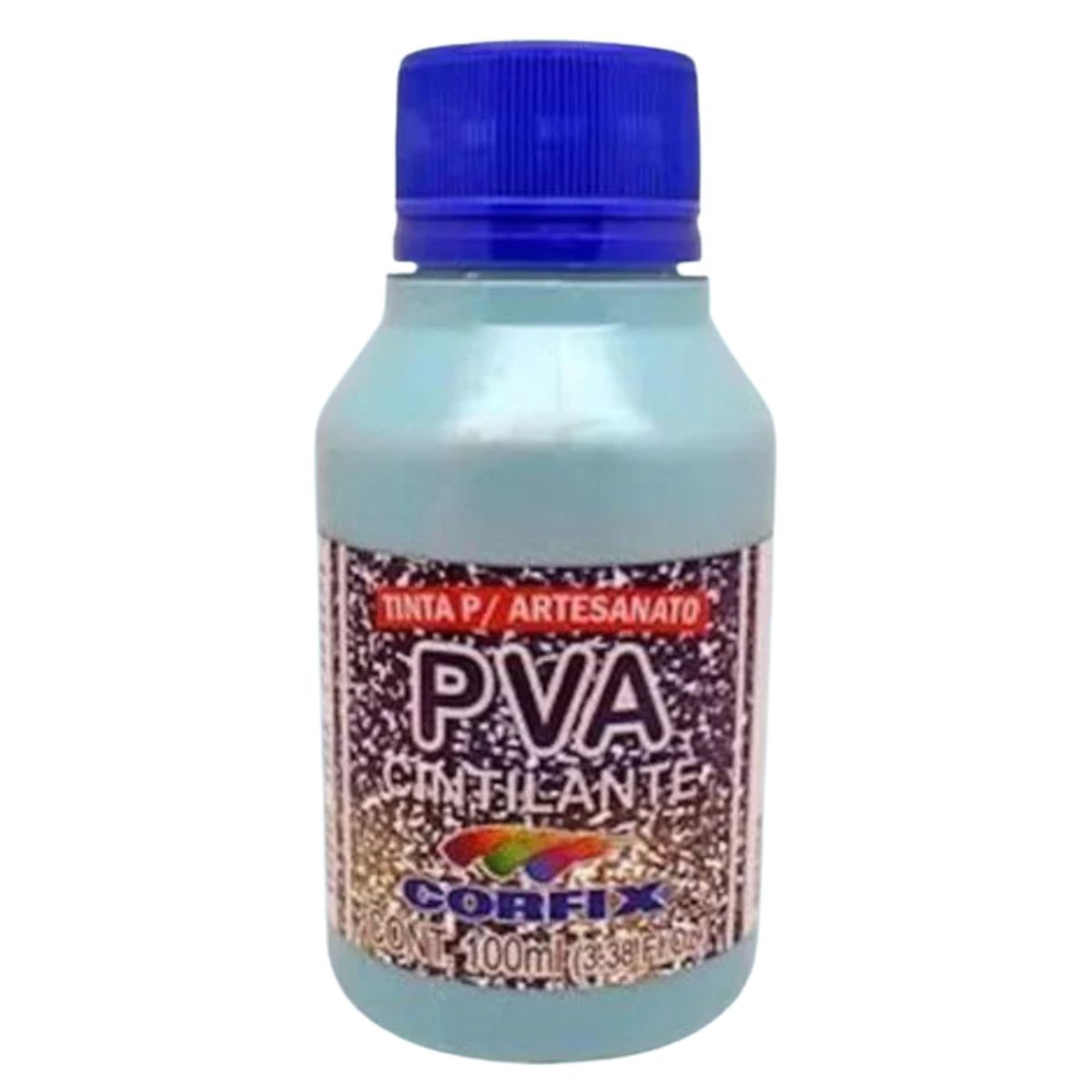 Tinta PVA Para Artesanato Corfix Cintilante 100ml - 16121