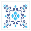 Stencil Ladrilho Lança 10x10cm para Pintura Decorativa e Artesanato 1349 - Opa