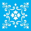 Stencil Ladrilho Lança 10x10cm para Pintura Decorativa e Artesanato 1349 - Opa