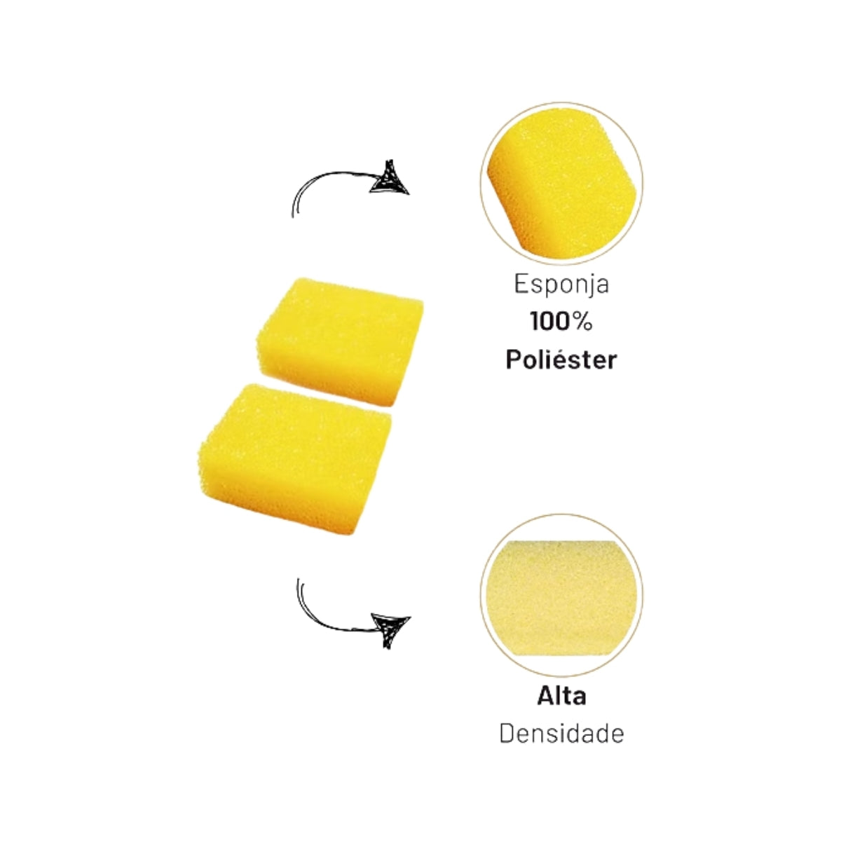 Esponja Texturizada para Stencil P Nº 3 com 3 Unidades 042 - Pigmeu