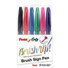 Estojo Brush Sign Pen Pentel com 6 Cores