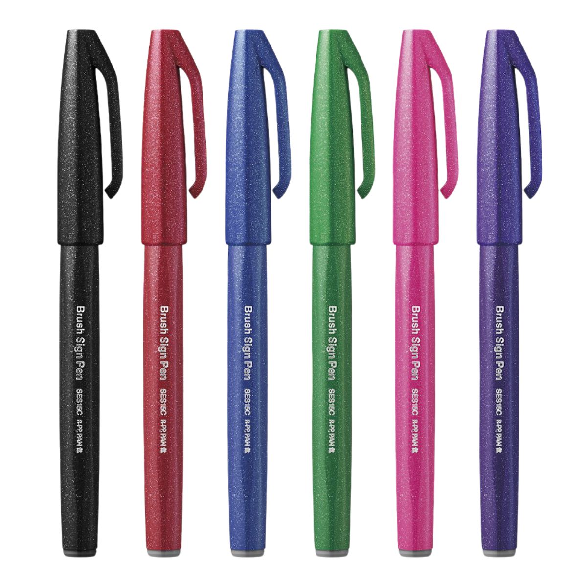 Estojo Brush Sign Pen Pentel com 6 Cores