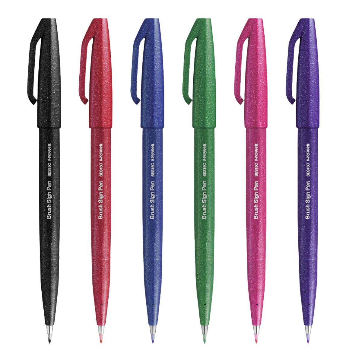 Estojo Brush Sign Pen Pentel com 6 Cores