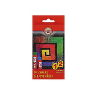 Estojo Giz Pastel Oleoso Aquarelável 12 Cores - Koh-i-noor - 8312
