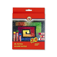 Estojo Giz Pastel Oleoso Aquarelável 24 Cores - Koh-i-noor - 8314