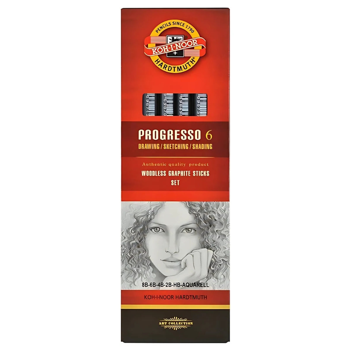 Estojo Lápis Grafite Integral Progresso 6 Graduações - Koh-i-noor - 8915