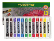 Estojo Giz Pastel Seco Toison D'or 12 Cores - Koh-i-noor - 8512