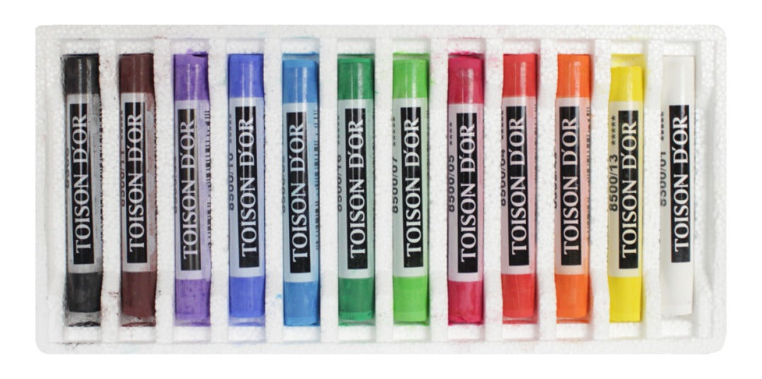 Estojo Giz Pastel Seco Toison D'or 12 Cores - Koh-i-noor - 8512