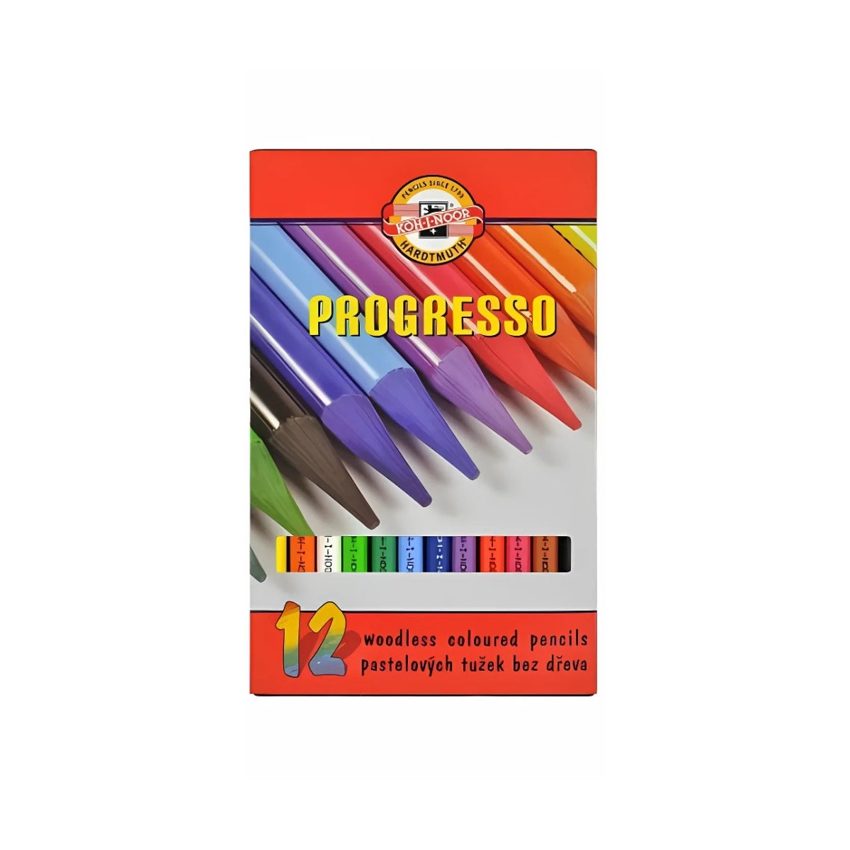 Estojo Lápis de Cor Integral Progresso 12 Cores - Koh-i-noor - 8756