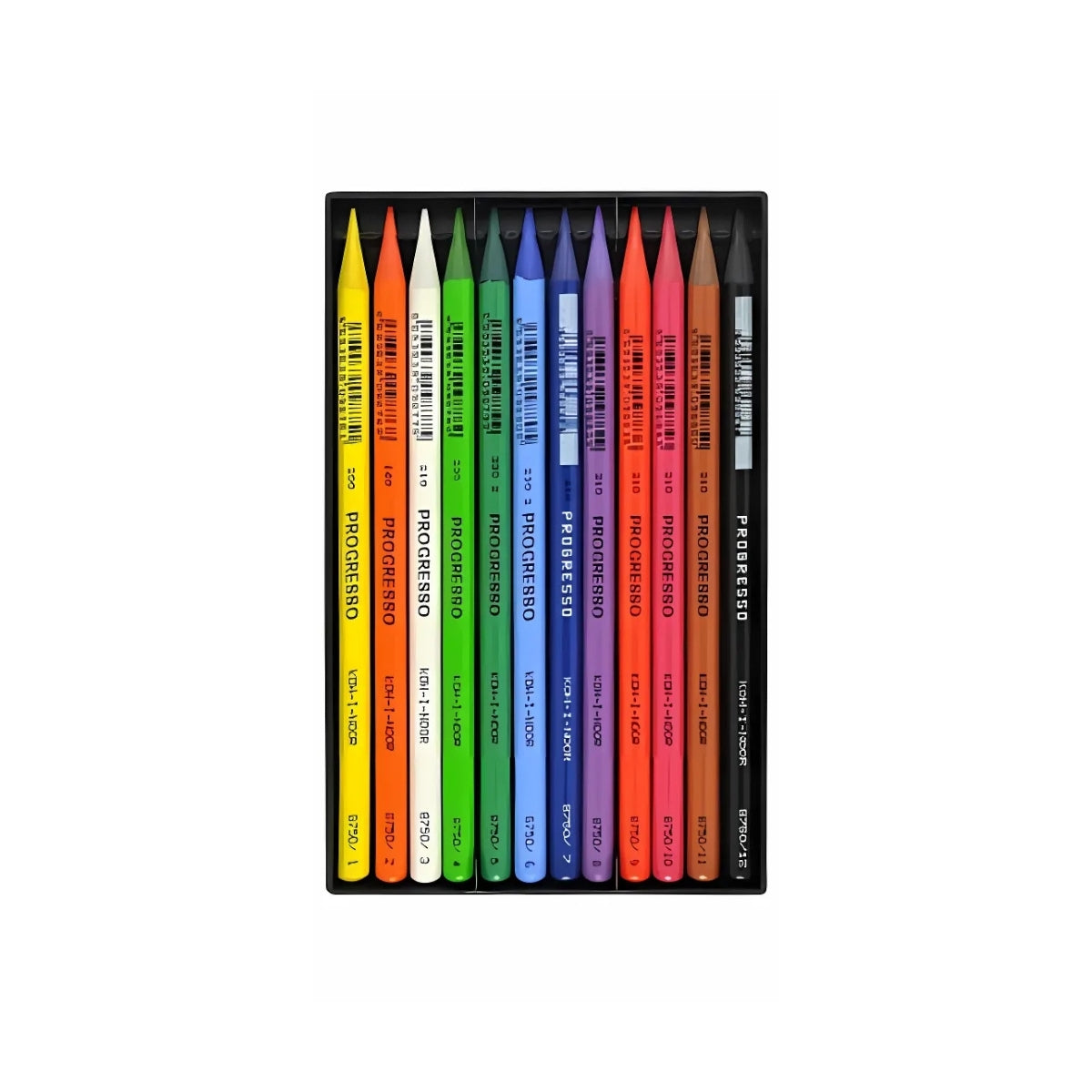 Estojo Lápis de Cor Integral Progresso 12 Cores - Koh-i-noor - 8756