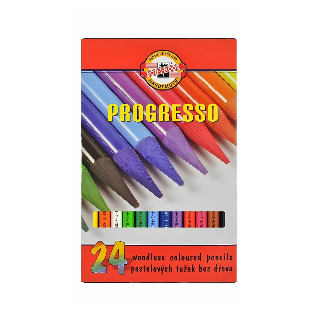 Estojo Lápis de Cor Integral Progresso 24 Cores - Koh-i-noor - 8758