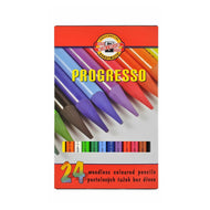 Estojo Lápis de Cor Integral Progresso 24 Cores - Koh-i-noor - 8758