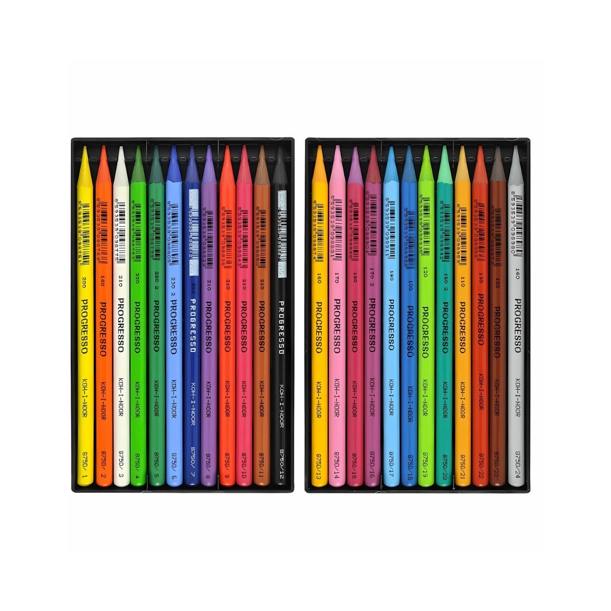 Estojo Lápis de Cor Integral Progresso 24 Cores - Koh-i-noor - 8758
