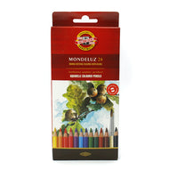 Estojo Lápis de Cor Aquarelável Mondeluz 24 Cores - Koh-i-noor - 3718/24