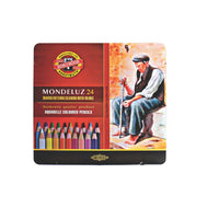 Estojo Lápis de Cor Aquarelável Mondeluz 24 Cores - Koh-i-noor - 3724