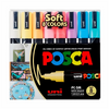  Estojo Caneta Posca  Pc-5m Ponta Media 2.5Mm com 8 Cores Soft