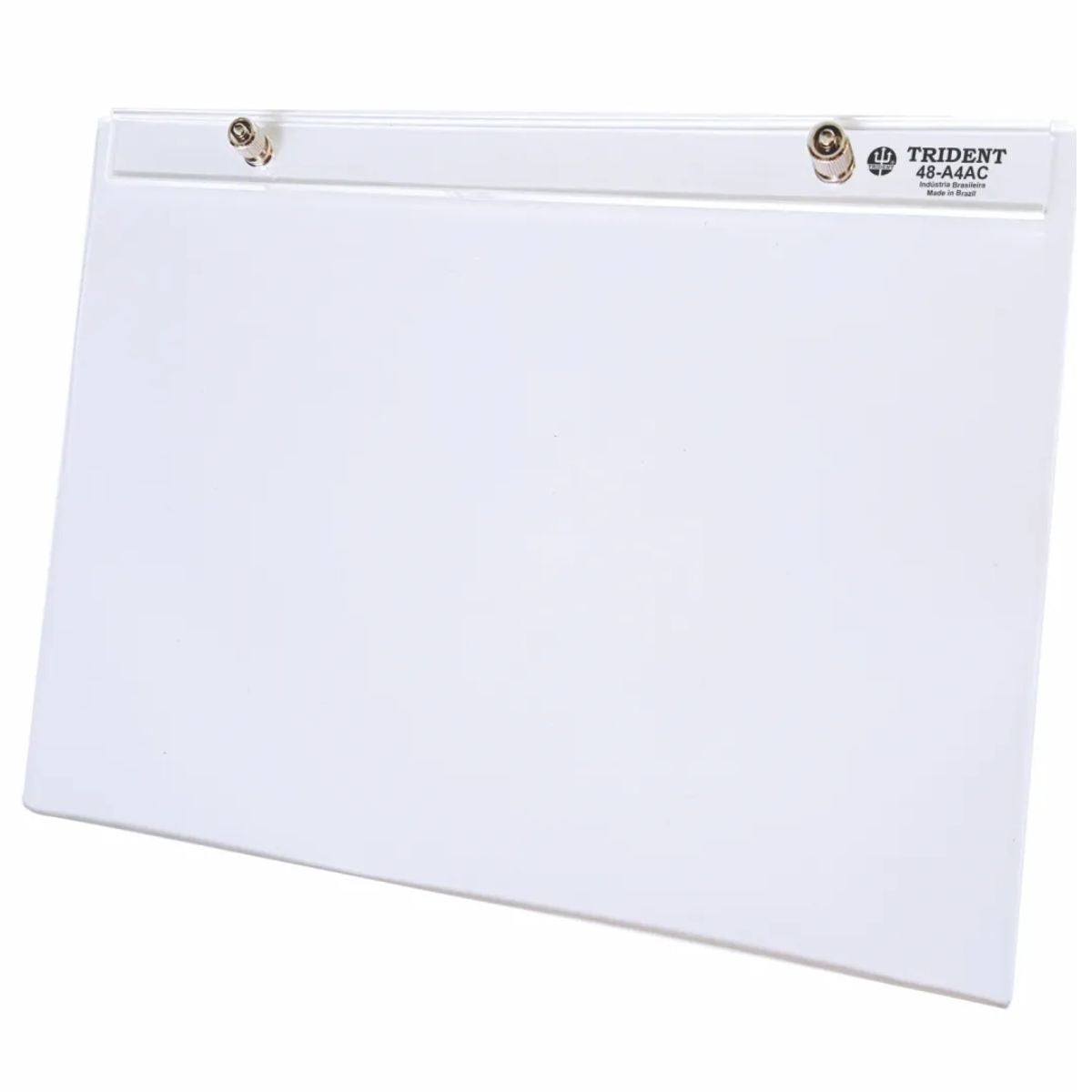Prancheta Portátil Trident em Mdf Natural 4 Mm com Prendedor de Acrílico A4 35x26 Cm - Modelo 48-a4ac