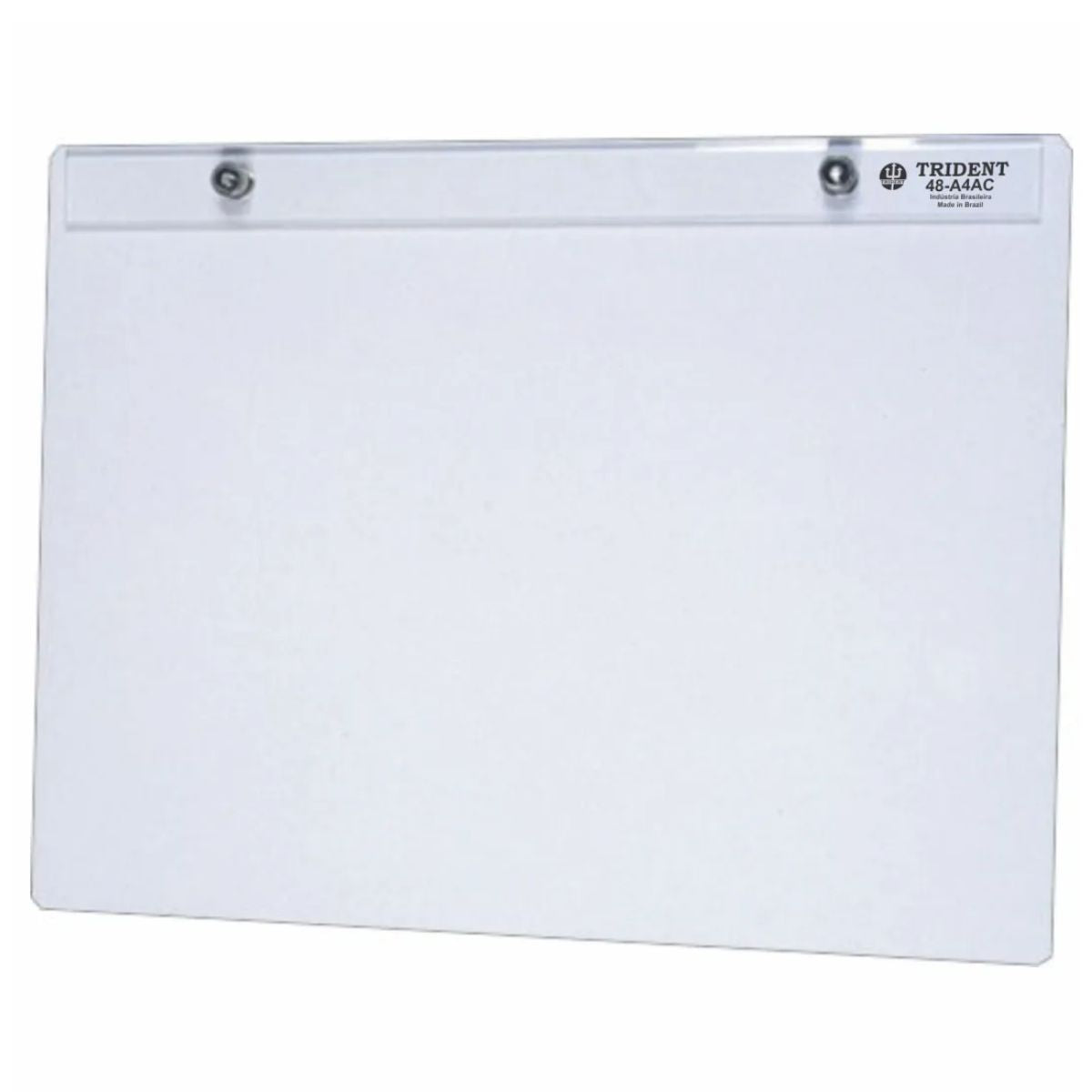 Prancheta Portátil Trident em Mdf Natural 4 Mm com Prendedor de Acrílico A4 35x26 Cm - Modelo 48-a4ac