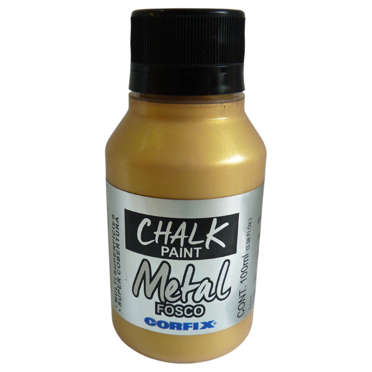 Tinta Chalk Paint Metálica Fosca Corfix 100ml - 23111