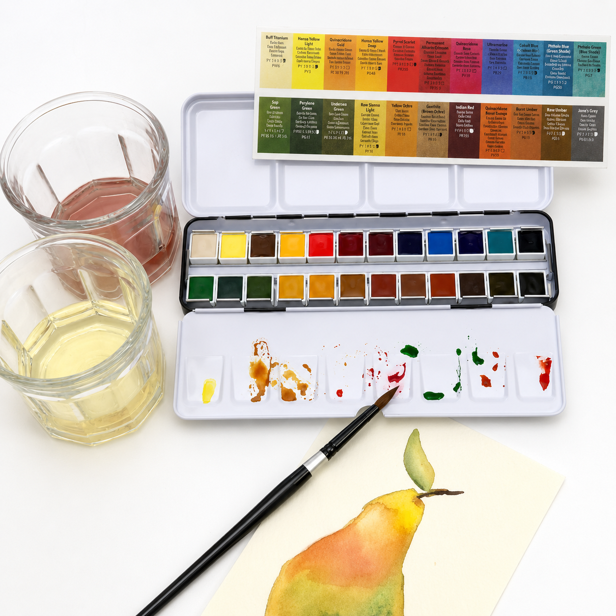 Estojo Metal Aquarela 24 Pastilhas Half Pan - Daniel Smith