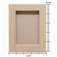 Quadro Madeira Mdf Cru 15x30cm 1,5mm