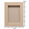 Quadro Madeira Mdf Cru 15x30cm 1,5mm