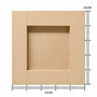 Quadro Madeira Mdf Cru 15x15cm 1,5mm