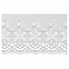 Bordado em Organza para Costura e Artesanato Bo003 Branco 8cmx13,7m - Artepunto
