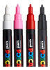 Estojoojo Caneta Uni Posca Pc 3m com 4 Cores Uniball