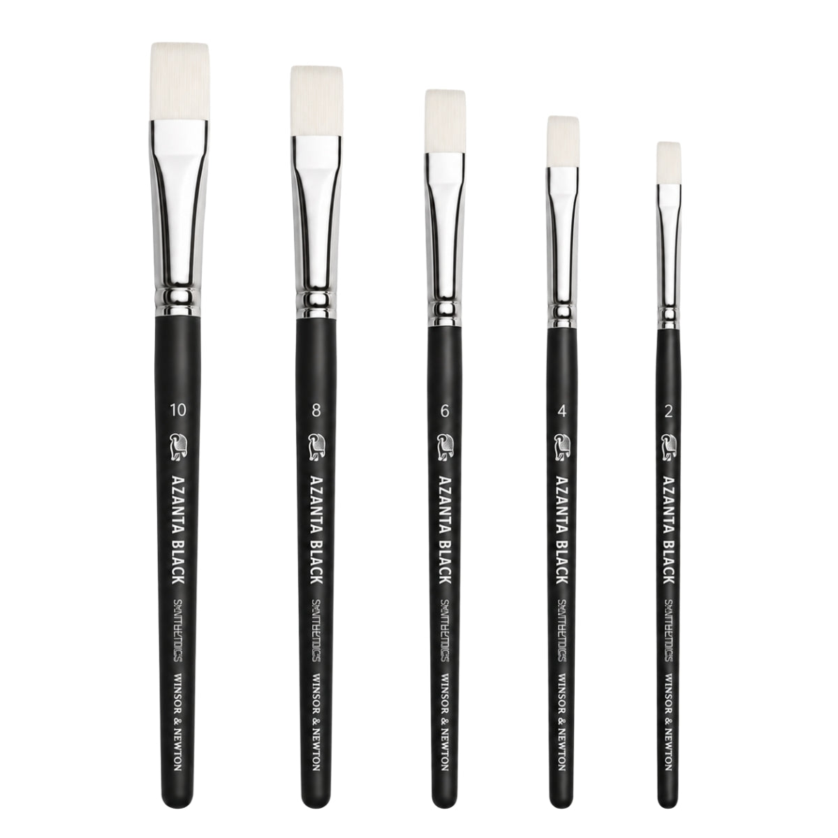 Pincel Azanta Black Winsor & Newton Chato Longo