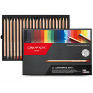 Estojo Lápis de Cor Caran D'ache Luminance com 20 Cores