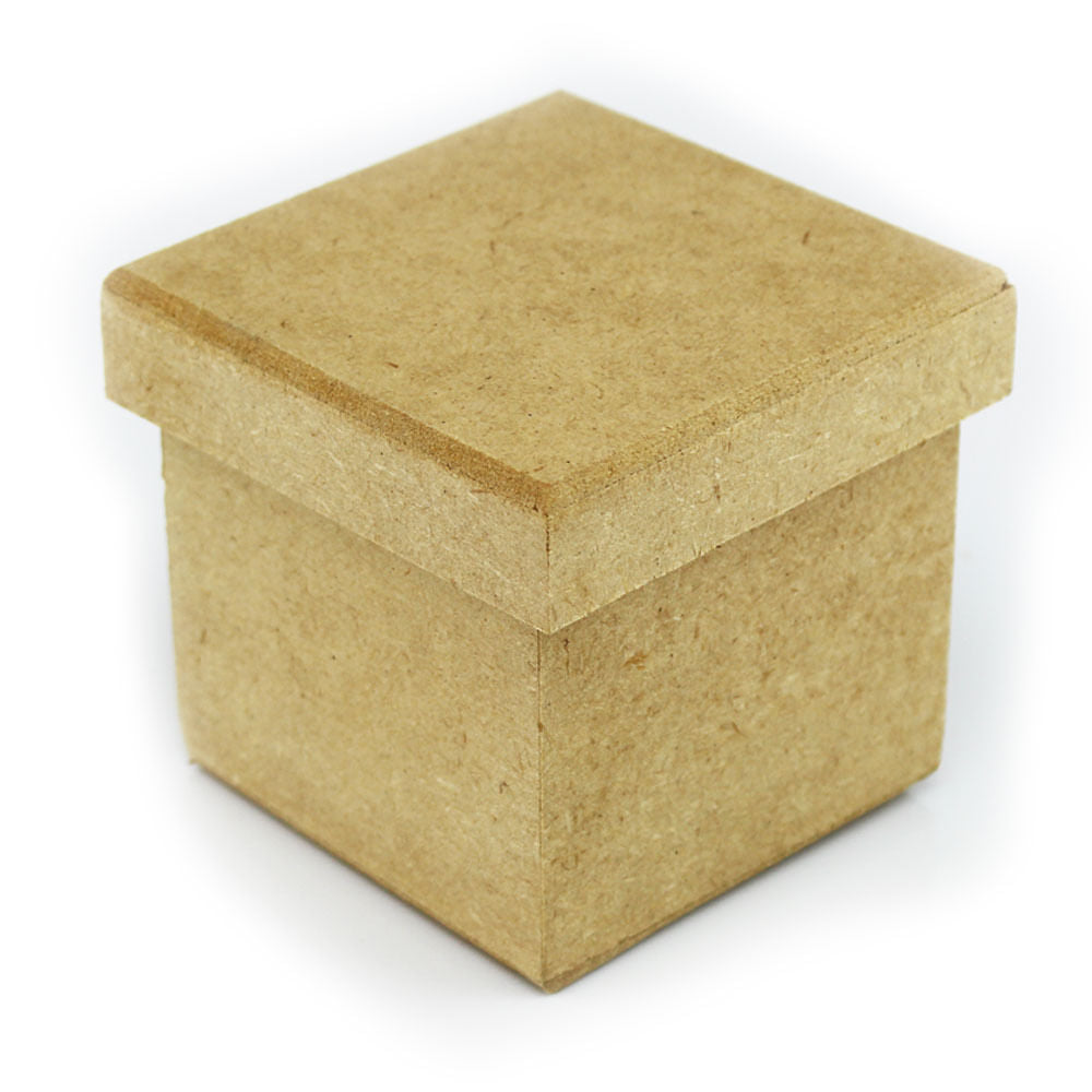 Caixa Tampa Sapato Mdf Cru 8x8x8cm com 10 Unidades
