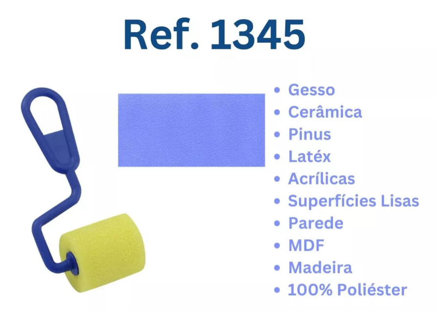 Rolo 4cm Tigre 1345-4 Espuma