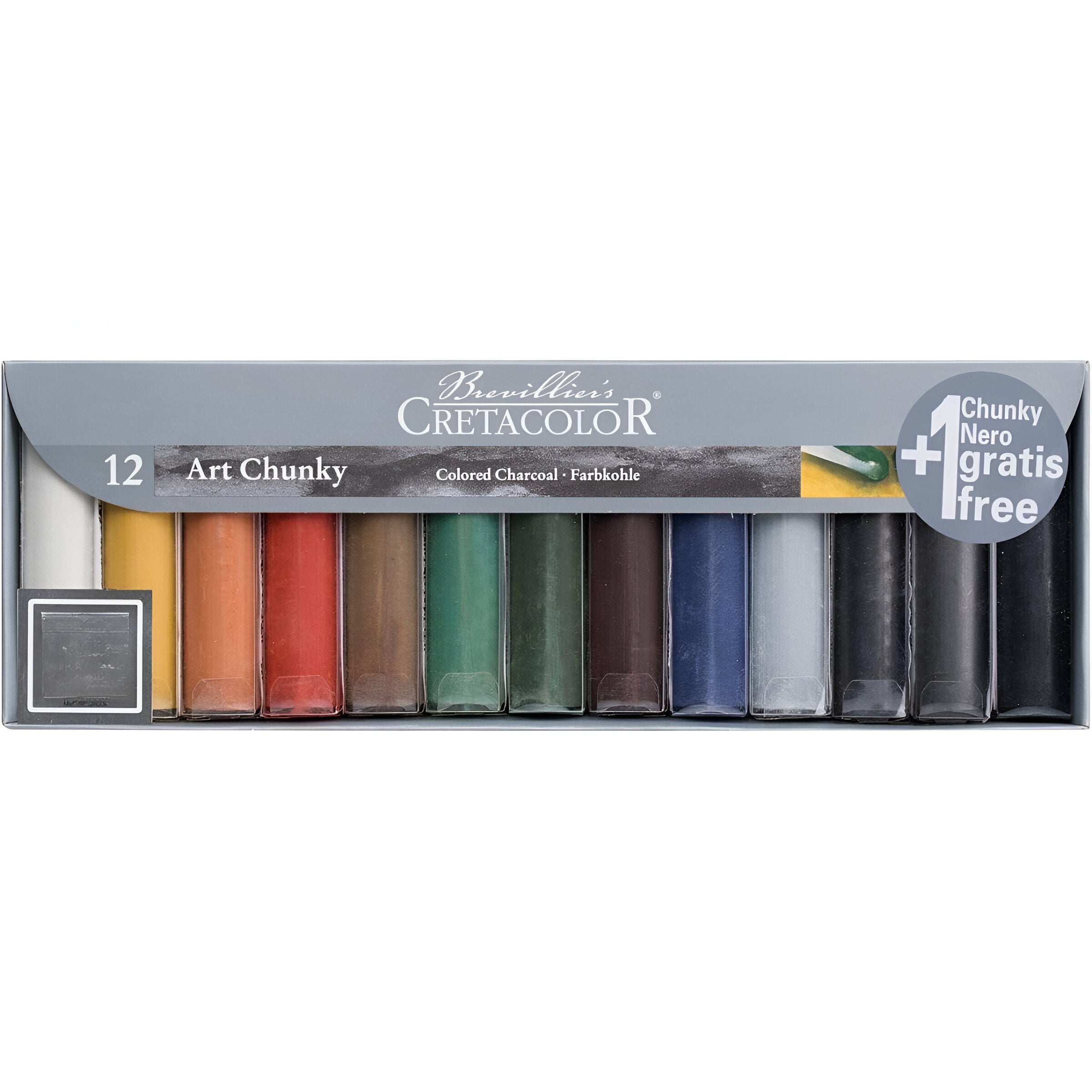 Carvão Art Chunky Set Cretacolor 12 Cores - 497 99
