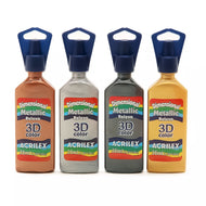 Tinta Dimensional Relevo Acrilex Metalica 35ml