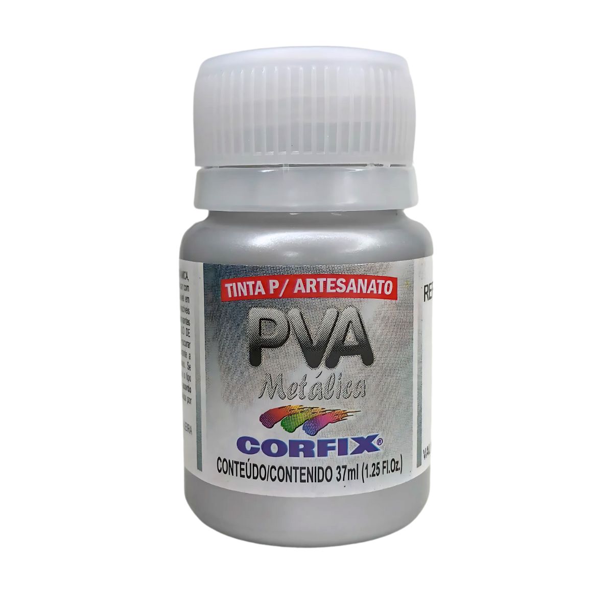 Tinta PVA para Artesanato Corfix Metálica 37ml - 16011