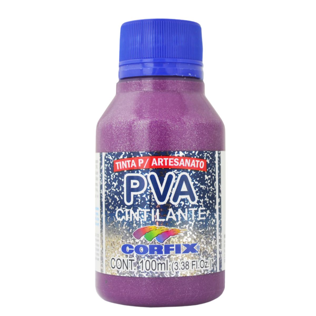 Tinta PVA Para Artesanato Corfix Cintilante 100ml - 16121