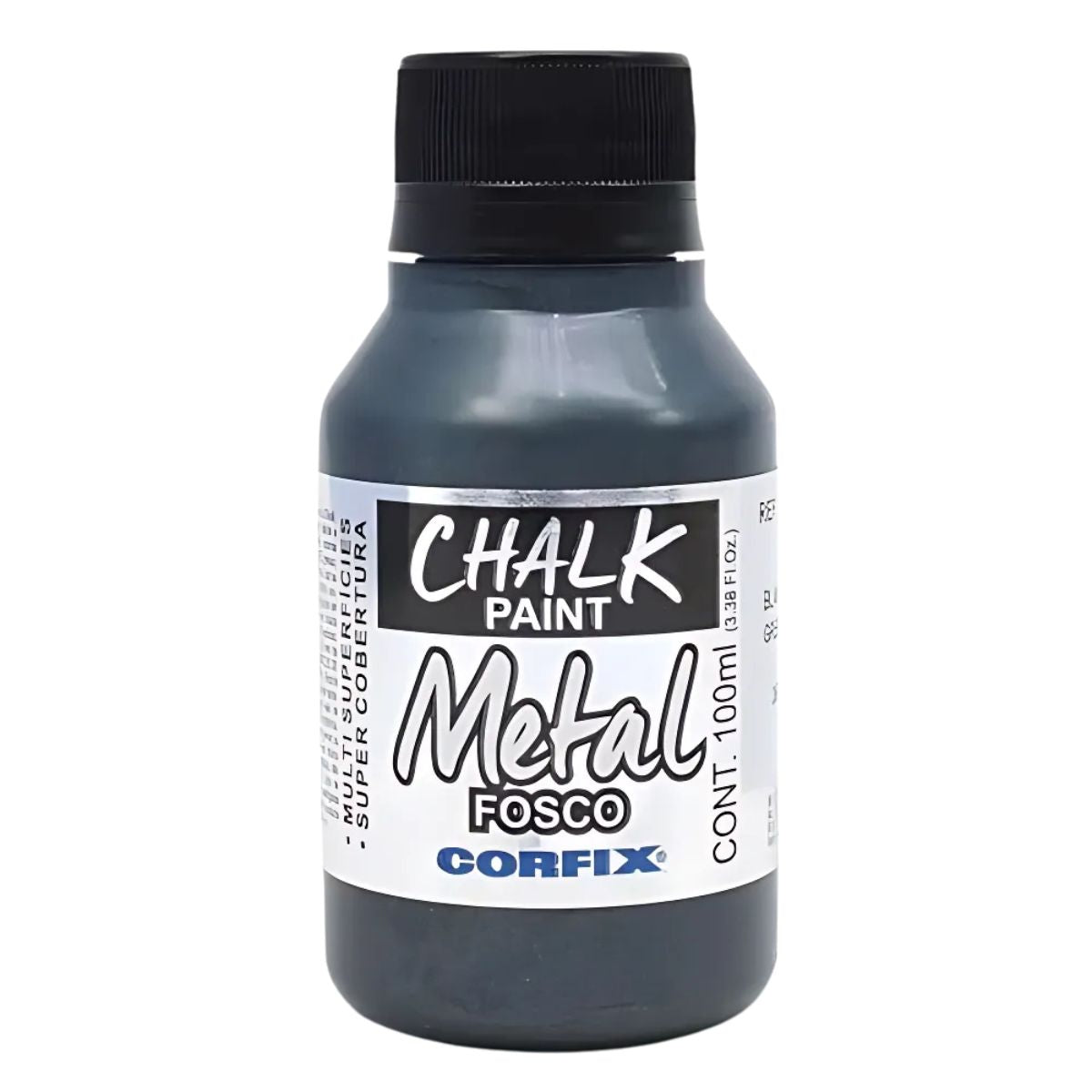Tinta Chalk Paint Metálica Fosca Corfix 100ml - 23111