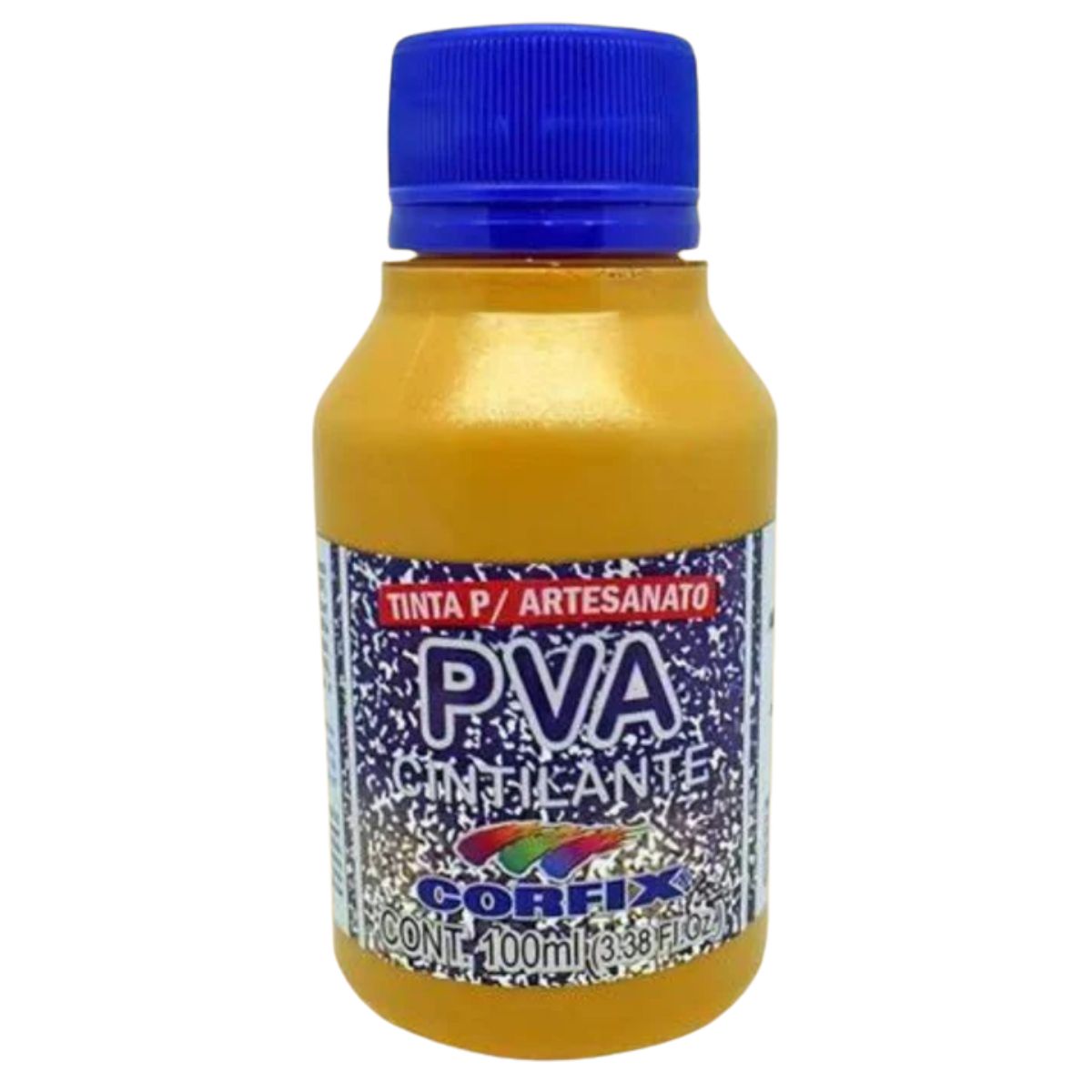 Tinta PVA Para Artesanato Corfix Cintilante 100ml - 16121