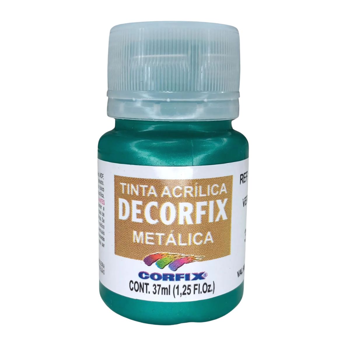 Tinta Acrílica Decorfix Corfix Metálica 37ml - 16040