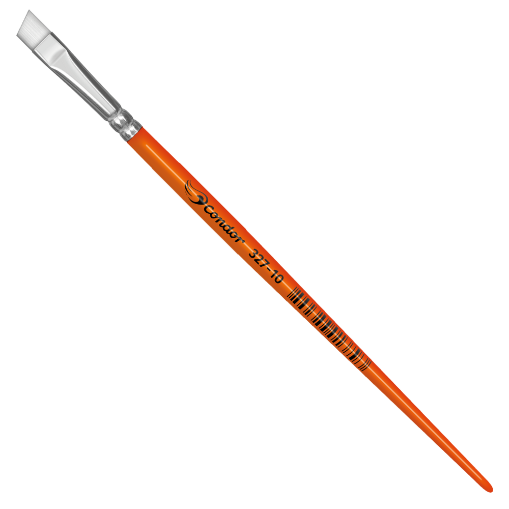 Pincel Condor 327 Chanfrado Sintético Cabo Curto