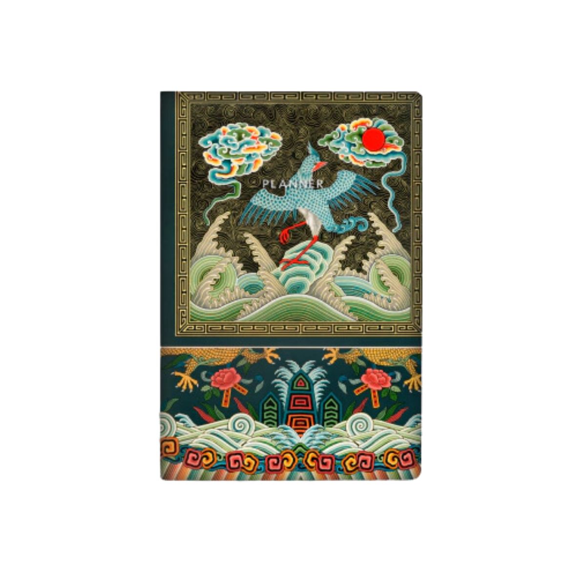 Planner Semanal Folk Books Pontilhado 20x13,5 Ornamentos de Cor Chinesa